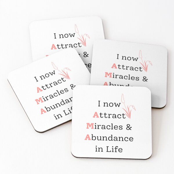 Item preview, Attract Miracles Digital Art,  Daily Positive Affirmation, Home Office Décor, Law of Attraction designed and sold by Kind Krafts.