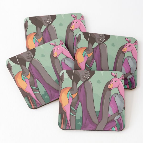 Item preview, Woman chilling with small mammals. designed and sold by maulbang.