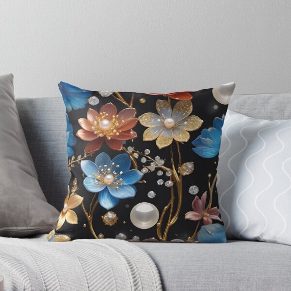 Item preview, Golden Colorful and Glassy Metallic 3D Vibrant Colors Tulip Flowers Leaves  designed and sold by HAKKI ARSLAN.