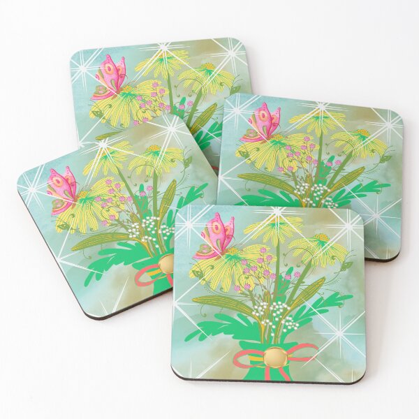 Item preview, "Enchanted Blooms in Green Vase" designed and sold by tinkeybabes.
