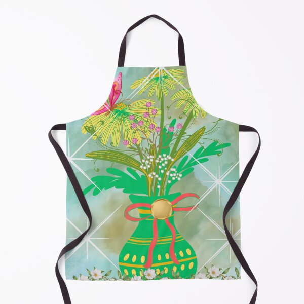 Item preview, "Enchanted Blooms in Green Vase" designed and sold by tinkeybabes.