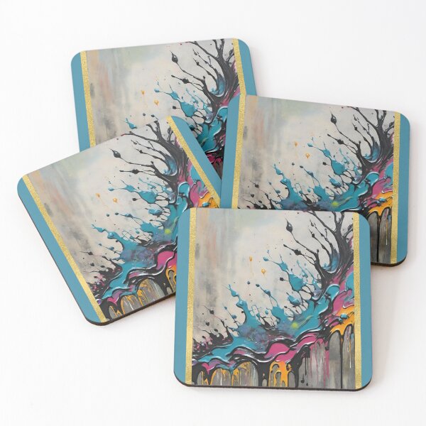 Item preview, Graffiti design in blue, black, yellow and grey designed and sold by IHImage.