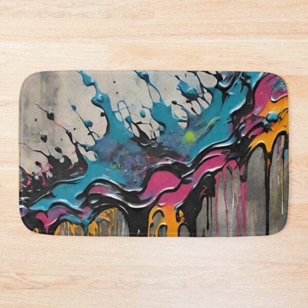 Item preview, Graffiti design in blue, black, yellow and grey designed and sold by IHImage.