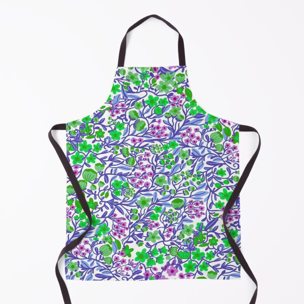 Item preview, Vibrant Floral Pattern in Purple and Green: Phone Cases, Curtains, Mugs, Home Decor, Stickers, Art Prints, Fabrics, and Tote Bags designed and sold by Daniela Vargas Ilustra.