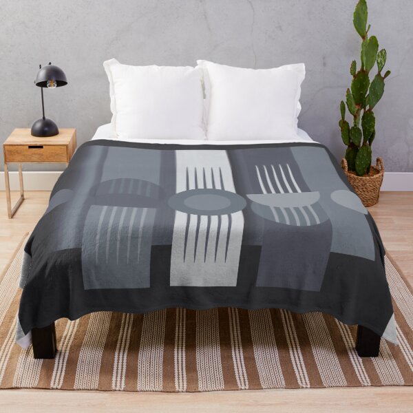 Item preview, Modern Moon Grey Abstract Geometric designed and sold by Sharon Schwalbe.