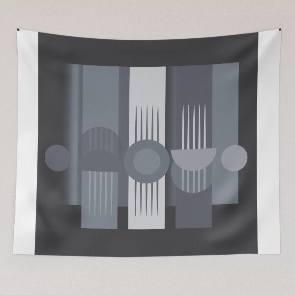 Item preview, Modern Moon Grey Abstract Geometric designed and sold by Sharon Schwalbe.