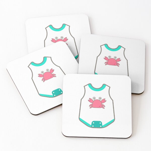 Item preview, Cute baby clothes in Children Style Cartoon illustration Red Sea Crab designed and sold by nuchz.