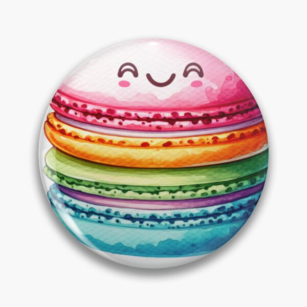 Item preview, Watercolor Happy Macaron designed and sold by InsanseCreation.