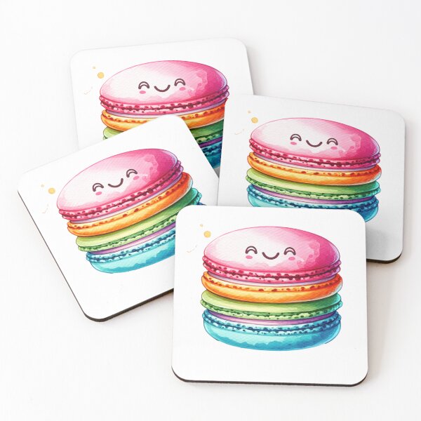 Item preview, Watercolor Happy Macaron designed and sold by InsanseCreation.