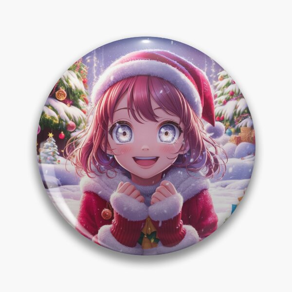 Item preview, Excited For Christmas Anime Girl designed and sold by PinkGoddessLove.