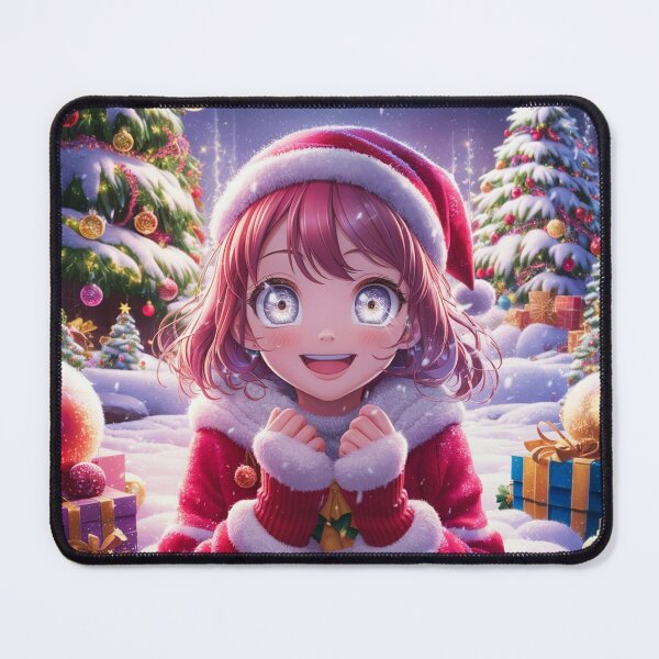 Item preview, Excited For Christmas Anime Girl designed and sold by PinkGoddessLove.