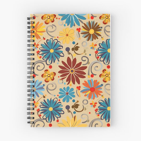 Aperçu de l'œuvre Intricate Floral Swirl Pattern - Colorful Beige Background créée et vendue par PrintableByZaah.