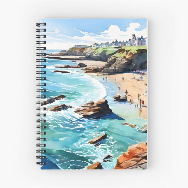 Item preview, Bude Beach: Detailed Watercolor in Sharp Focus designed and sold by LSVart.