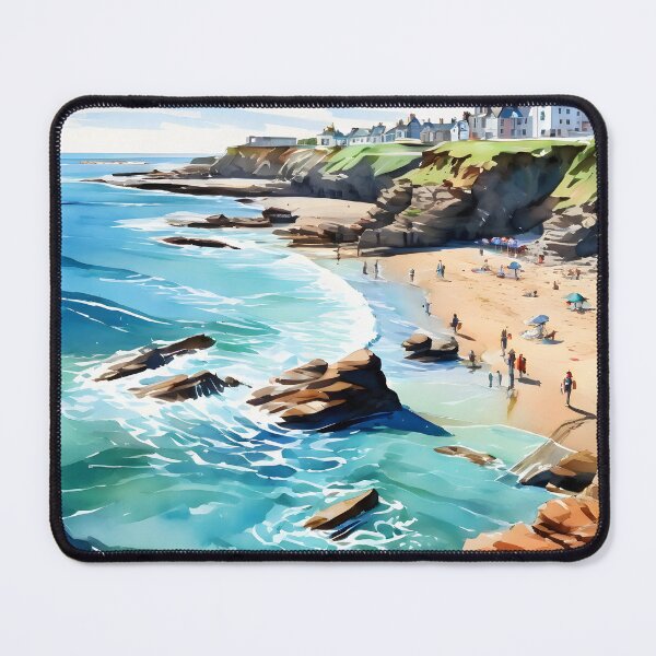 Item preview, Bude Beach: Detailed Watercolor in Sharp Focus designed and sold by LSVart.