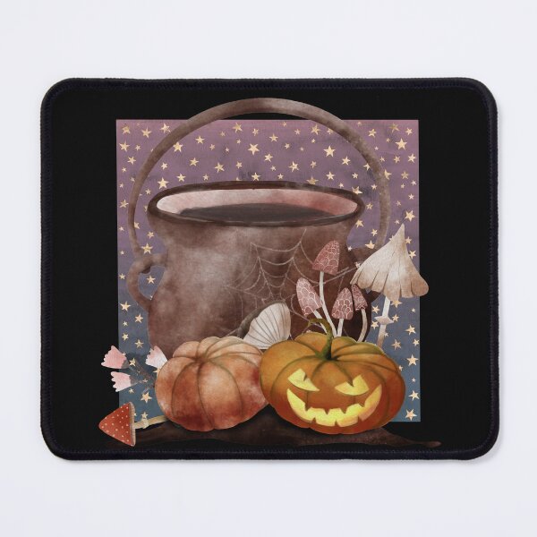 Item preview, Witchy Autumn Fall Samhain Cauldron Pumpkin designed and sold by WildWoodlandWitch.