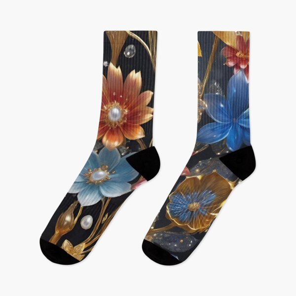 Artikelvorschau, Goldene bunte und glasig metallische 3D lebendige Farben Tulpenblüten Blätter entworfen und verkauft von HAKKI ARSLAN.