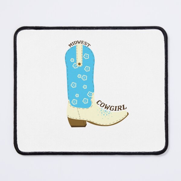 Item preview, Blue Floral Midwest Cowgirl Boot designed and sold by ChloeLynArt.