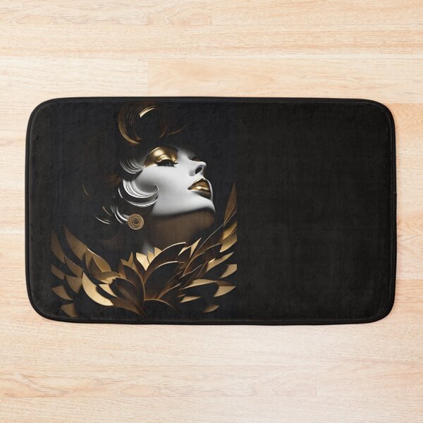 Item preview, Woman portrait in black gold seductive and sensual designed and sold by IHImage.