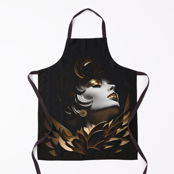 Item preview, Woman portrait in black gold seductive and sensual designed and sold by IHImage.