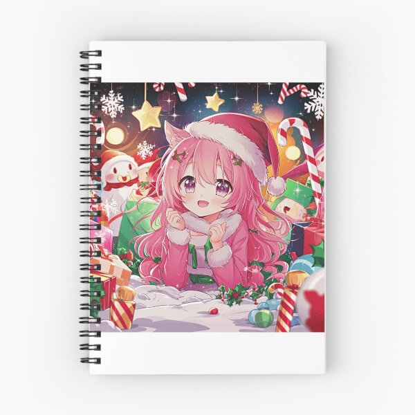 Item preview, Pink Christmas Anime Girl designed and sold by PinkGoddessLove.