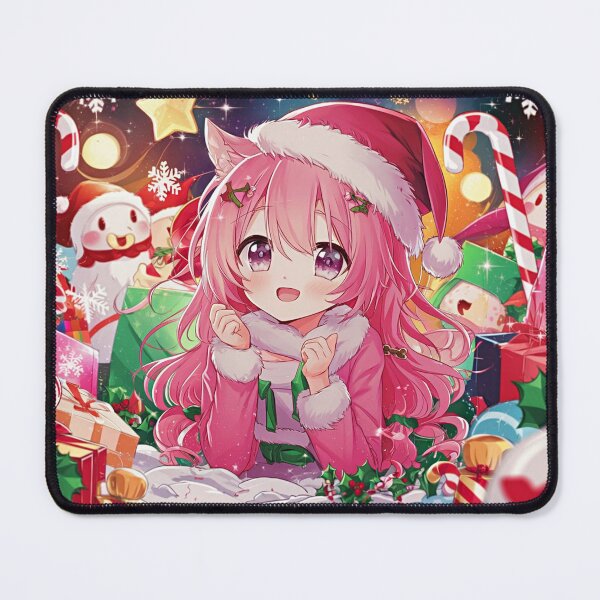 Item preview, Pink Christmas Anime Girl designed and sold by PinkGoddessLove.