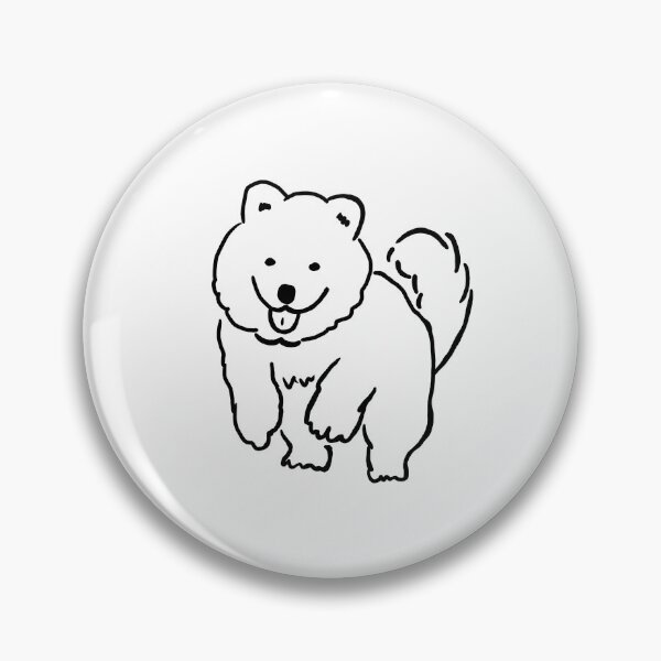 Item preview, Happy Running Samoyed designed and sold by PawPawDog.