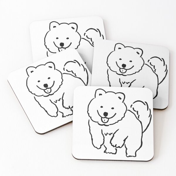 Item preview, Happy Running Samoyed designed and sold by PawPawDog.