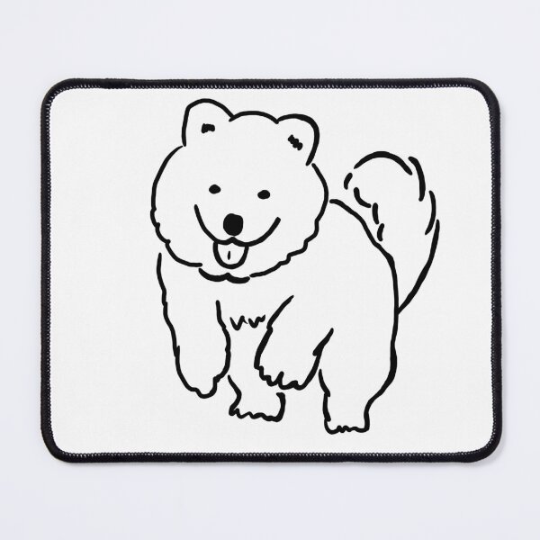 Item preview, Happy Running Samoyed designed and sold by PawPawDog.