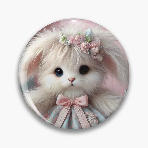 Item preview, Cute Fluffy Bunny Furry Character in Girly Japanese Aesthetic designed and sold by NotSoSpicy.