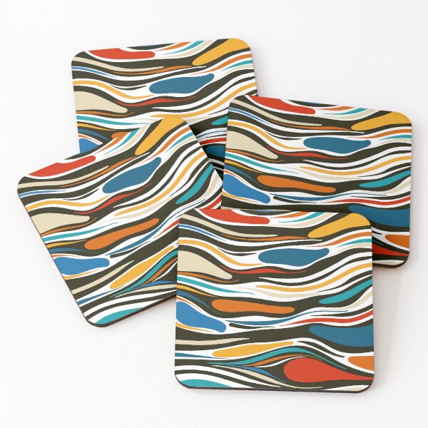 Item preview, Colorful waves designed and sold by Zeewind.