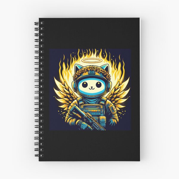Item preview, Army Cat, Golden Halo And With Golden Wing designed and sold by cutenesss.