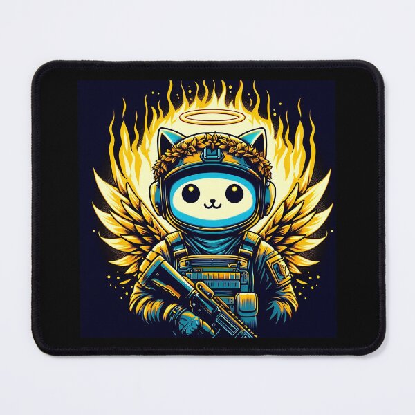 Item preview, Army Cat, Golden Halo And With Golden Wing designed and sold by cutenesss.