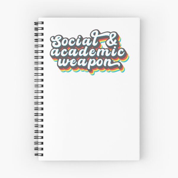 Item preview, Social & Academic Weapon in Retro Printshop Colors designed and sold by cj sketches.