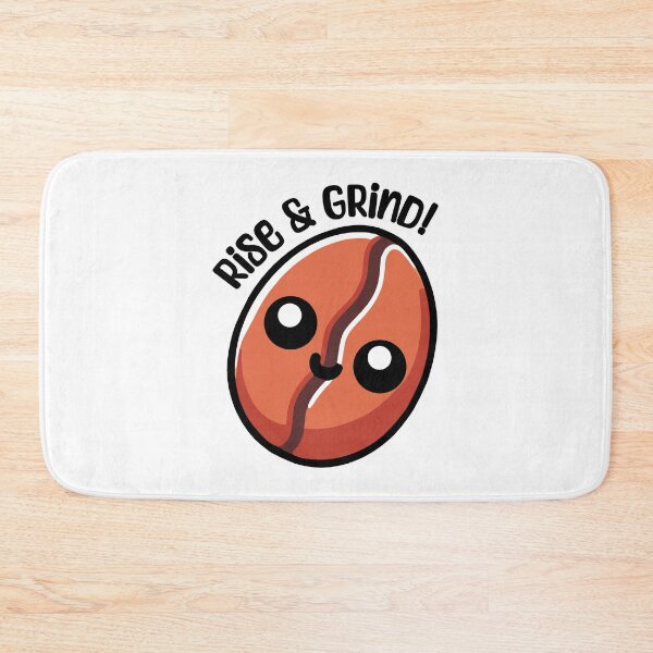 Item preview, Rise And Grind! Cute Coffee Bean Pun designed and sold by PMCreative.