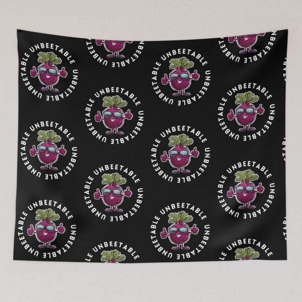 Item preview, unbeetable vegetable beet root pun designed and sold by sydney-syder.