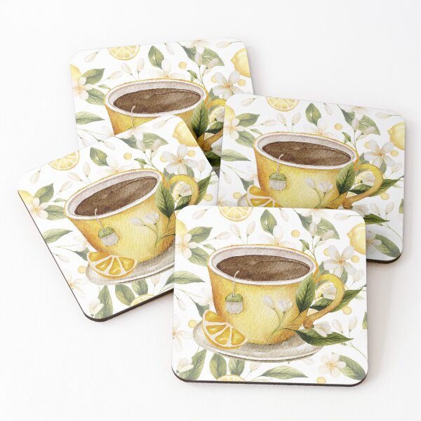 Item preview, Witch Lemon Tea Teacup Witchy Coffee flowers designed and sold by WildWoodlandWitch.
