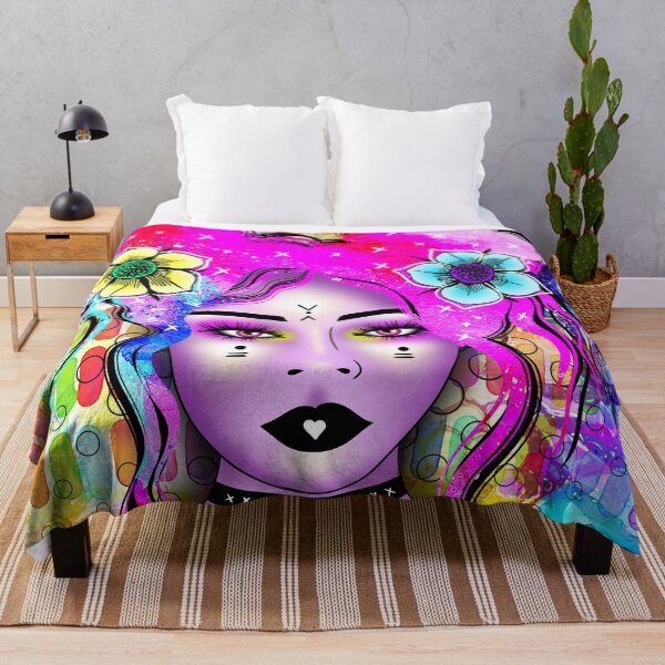 Item preview, Funky Eclectic Cyberpunk Hippie Girl designed and sold by FeralLaFemme.