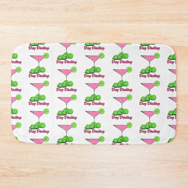 Item preview, Pickleball Pink Day Dinking Cosmo with Lime Pickleballs designed and sold by GreenCarbon2112.