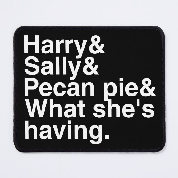 Item preview, When Harry Met Sally Movie Helvetica Name List designed and sold by jessephotoart.