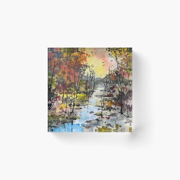 Item preview, Spontaneous Watercolor Landscape designed and sold by TheArtCave.