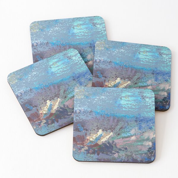 Item preview, Handpainted Abstract rockpools designed and sold by Aisling Morin.