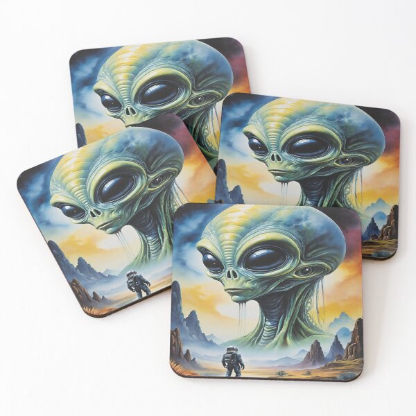 Item preview, Alien Encounter on an Extraterrestrial Landscape	 designed and sold by dankusac.