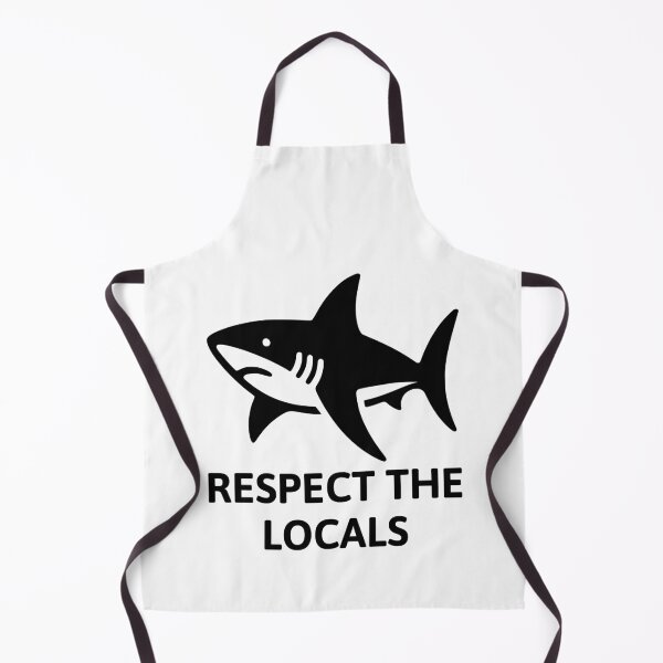 Item preview, Respect The Locals Sharks! Black And White Shark designed and sold by PMCreative.