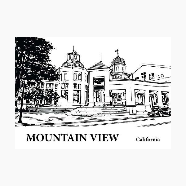 Item preview, Mountain View California designed and sold by Lakeric.