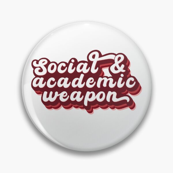 Item preview, Social & Academic Weapon in Maroon Colors designed and sold by cj sketches.