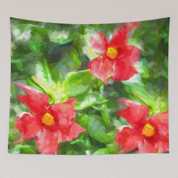 Item preview, Red Mandevilla Flower Vine X152 designed and sold by RichFrancoCars.