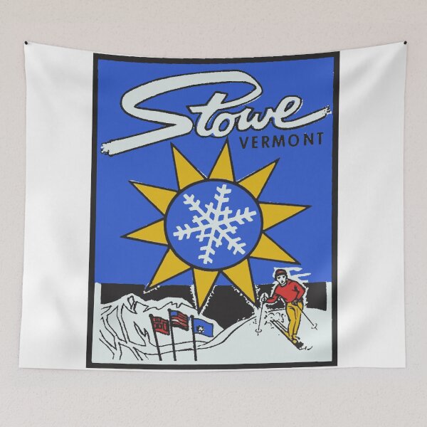 Item preview, Vintage Style Stowe Vermont Decal designed and sold by Decal Mania.