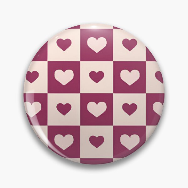 Artikelvorschau, Ästhetik, süßes pastellrosa Herz-Schachbrett-Gingham, Plaid, Tartan, Checker-Muster-Design entworfen und verkauft von Leous.