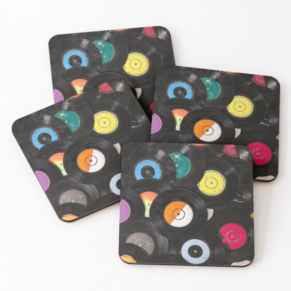 Item preview, 45 rpm records poster or t-shirt - vinyl records - tunes  designed and sold by PIXEL POP DESIGNS - Beyond the Norm!.