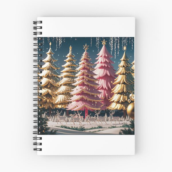 Item preview, Pink Christmas Outdoor Reindeer Scene 3 designed and sold by PinkGoddessLove.